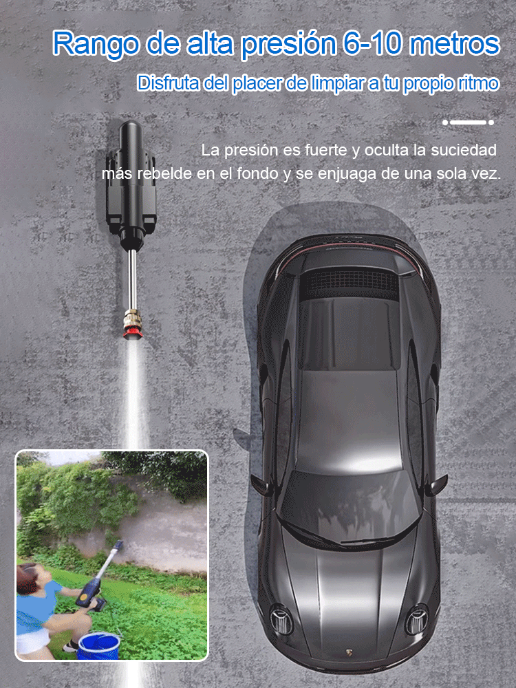 Pistola de agua de alta presión para lavado de coches eléctrica para uso doméstico