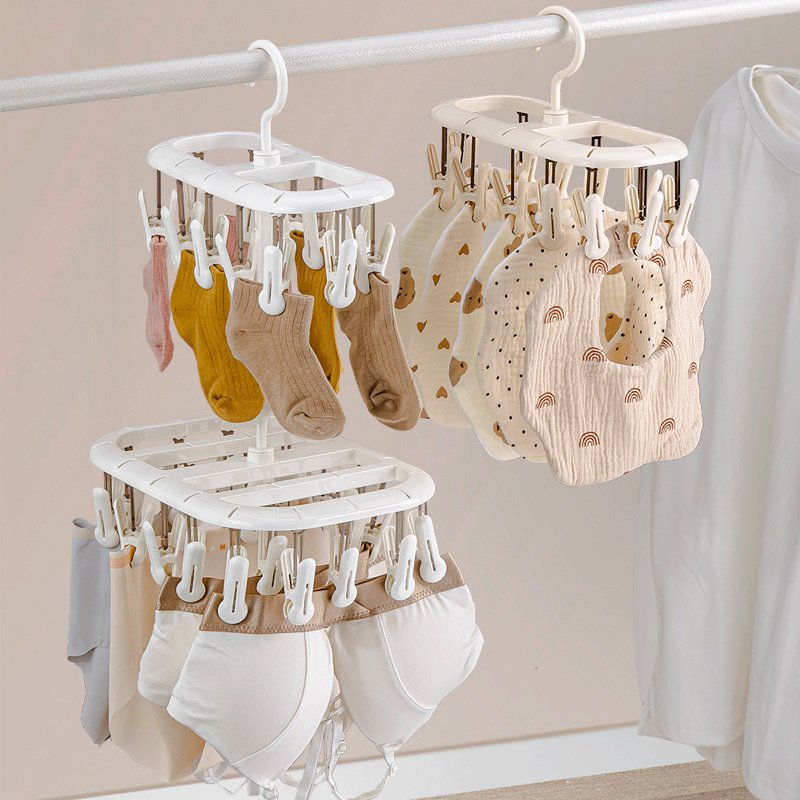 Nahtloser, multifunktionaler Wäscheklammer für Unterwäsche und Socken.