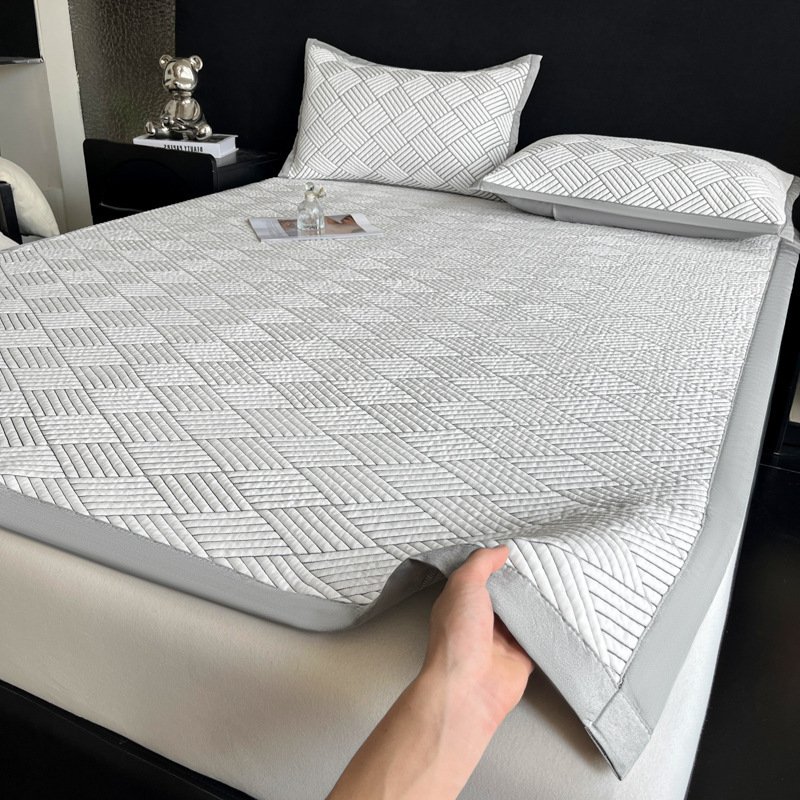 통기성 테스트 중인 매트리스 사진