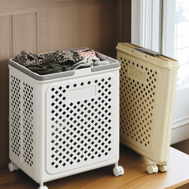 대용량 접이식 밴드 세탁 욕실 수납 바구니 더러운 옷 수납 프레임