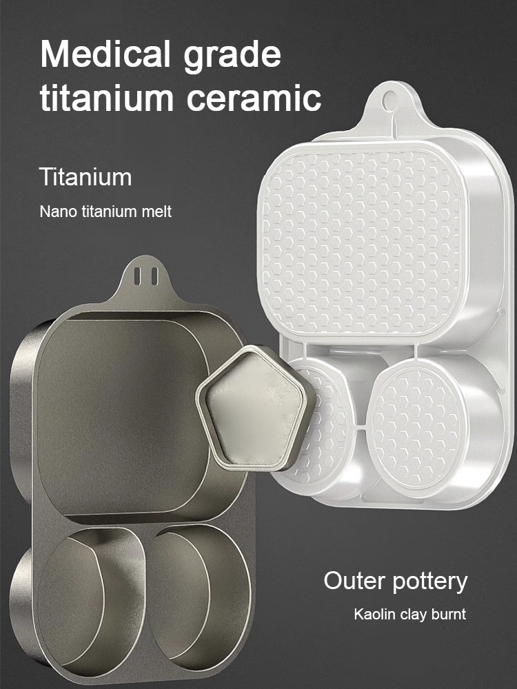 Uncoated partitioned healthy pot,Hand-forged nutritious non-stick pot