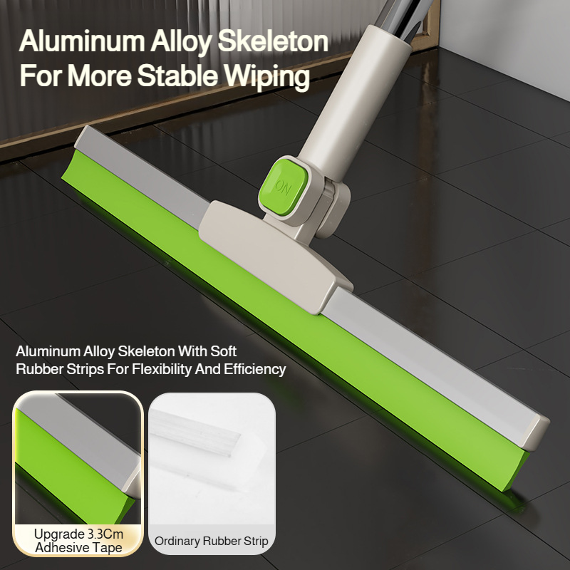 Household silicone broom wet and dry bathroom toilet scraping floor sweeping water silicone broom