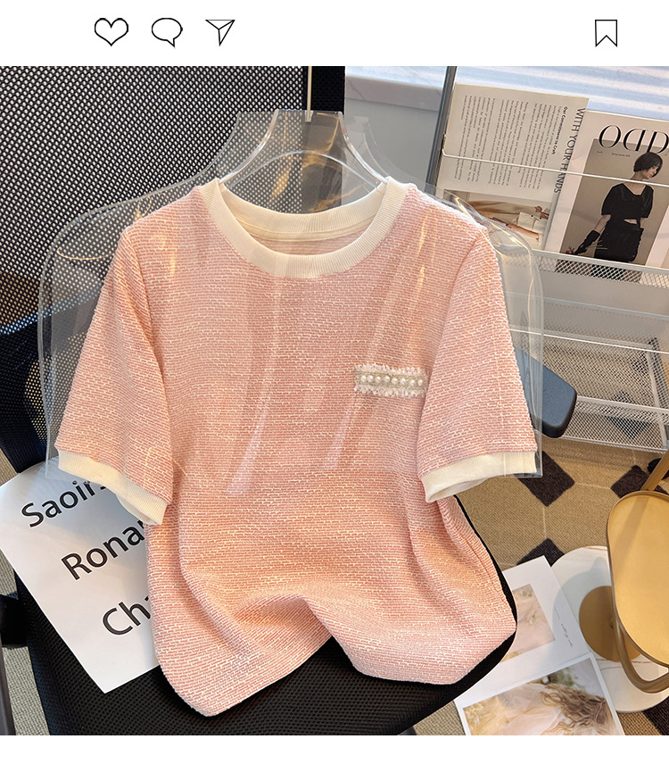 アイスシルク半袖ニットTシャツの着心地イメージ