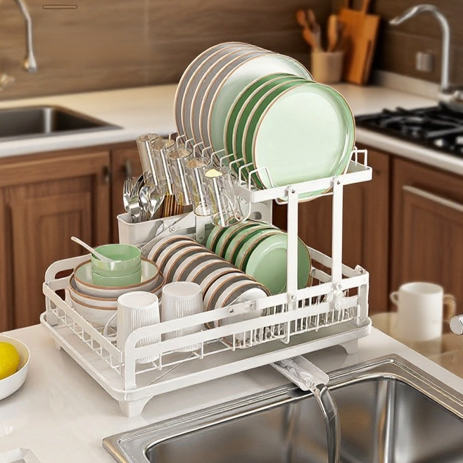 주방 테이블 그릇 물빼기 선반