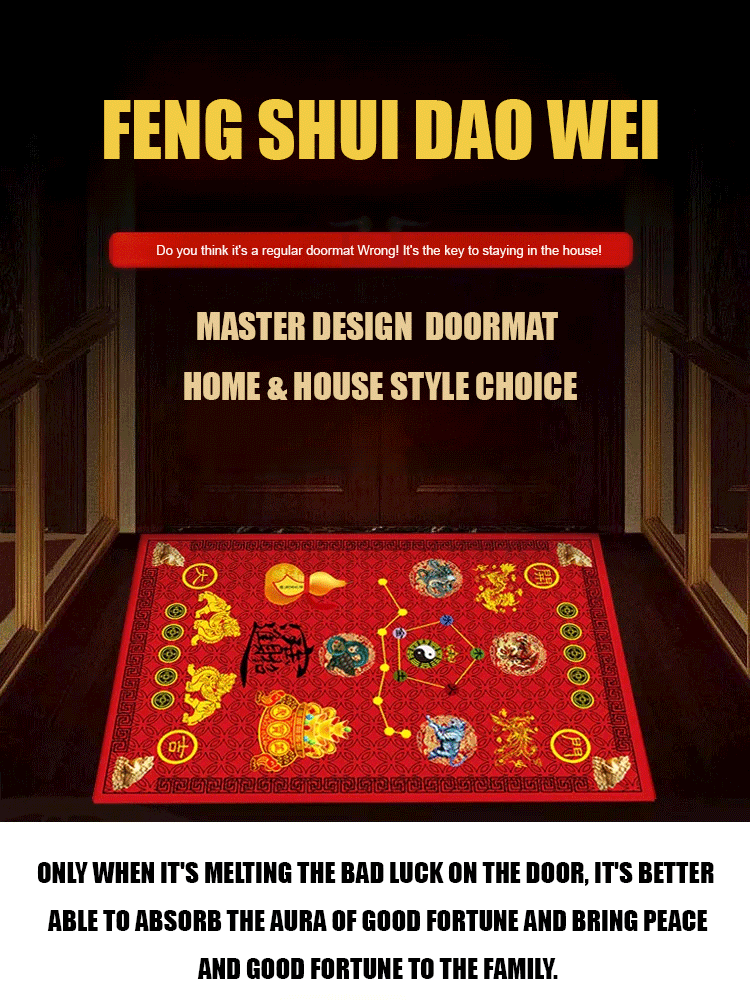 Five Elements Fortune-Bringing Five Emperors' Money Fortune-Bringing Divine Beast Foot Pad