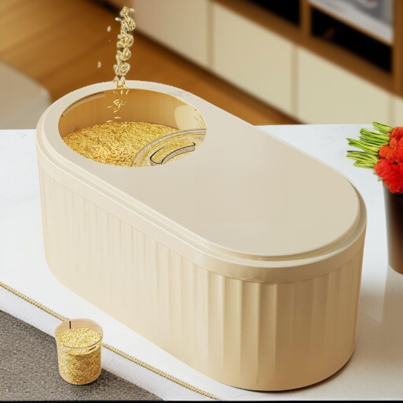 防虫・防湿の家庭用穀物貯蔵樽