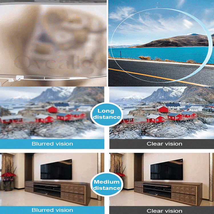 Intelligent zoom anti-blue light presbyopia glasses