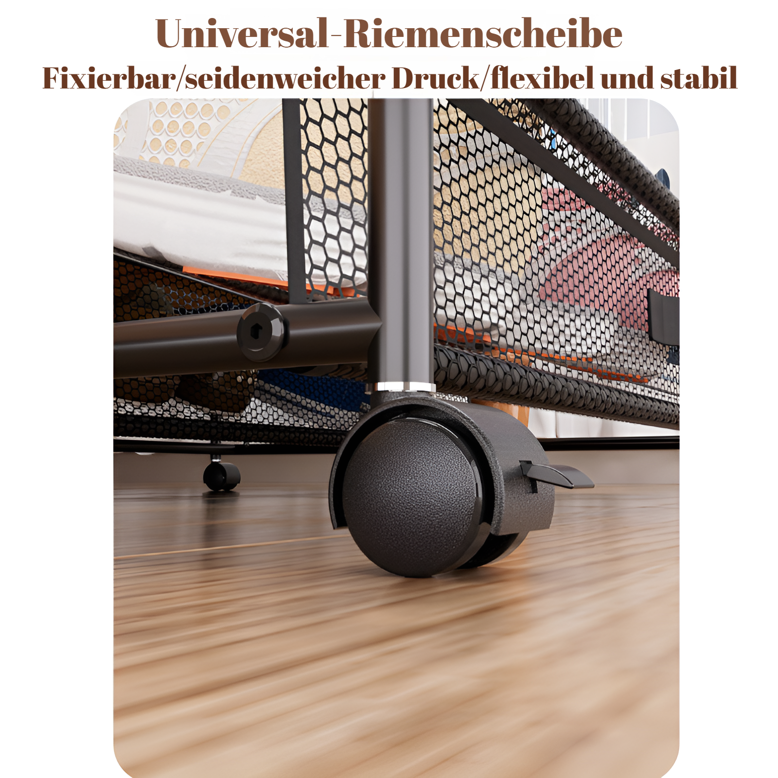 Multifunktionales Eisenregal für zusätzlichen Stauraum im Schlafzimmer