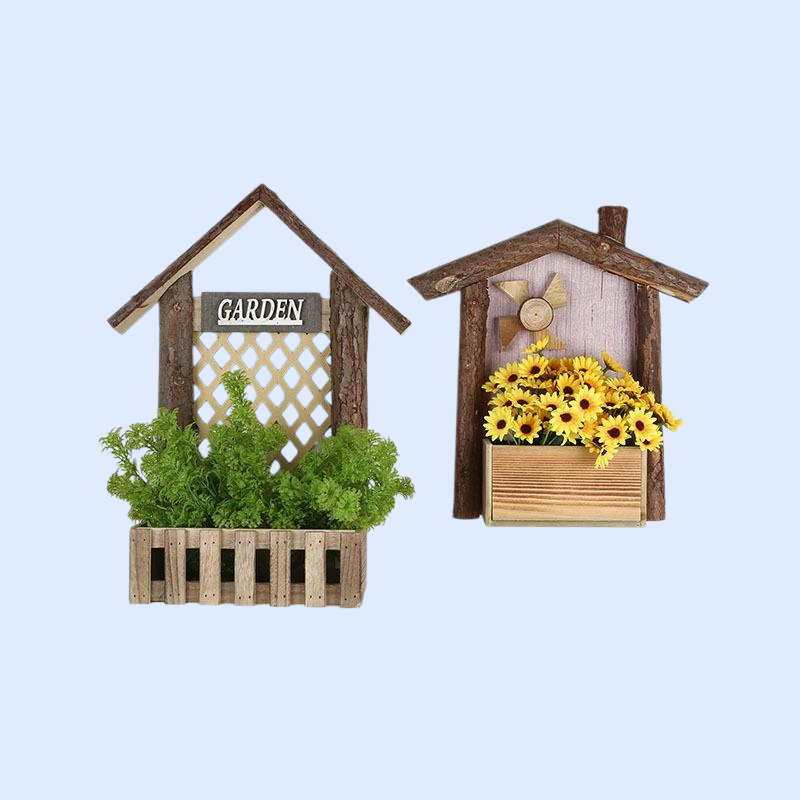 小さな庭の人工フラワーアート、レトロなリビングルームとベッドルームのインテリア装飾