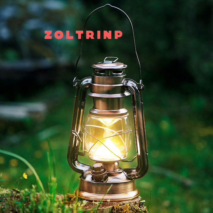 Altmodische tragbare Grubenlampe