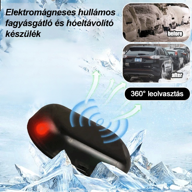 Elektromágneses hullámos fagyásgátló és hóeltávolító készülék
