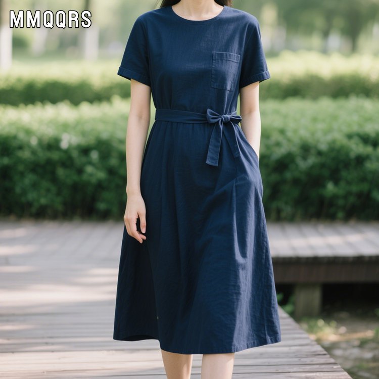 通勤用シンプルカジュアルワンピースです