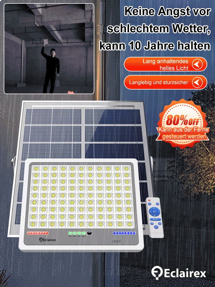 Eine neue Solarlampe hält zehn Jahre