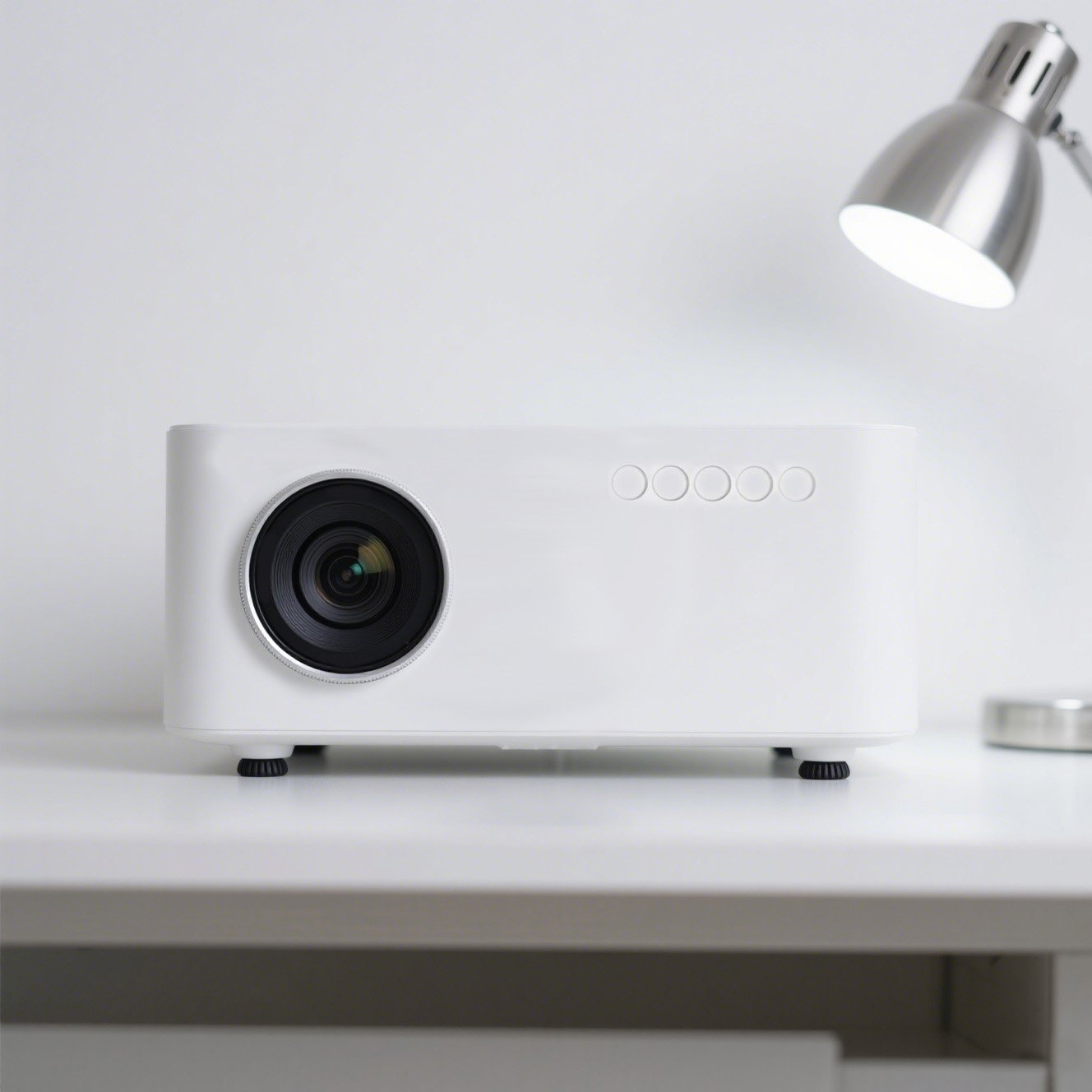 Proiector pentru home cinema în sufragerie