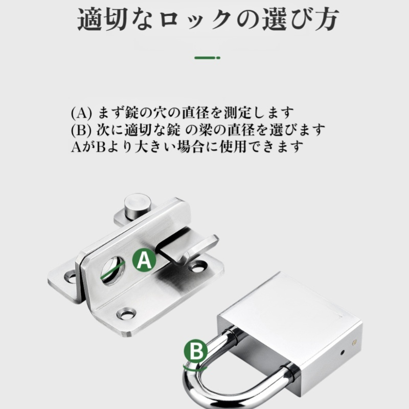 家庭用オリジナルこじ開け防止ロック 防錆三日月南京錠ロックヘッド 防水ロック解除ロックロック
