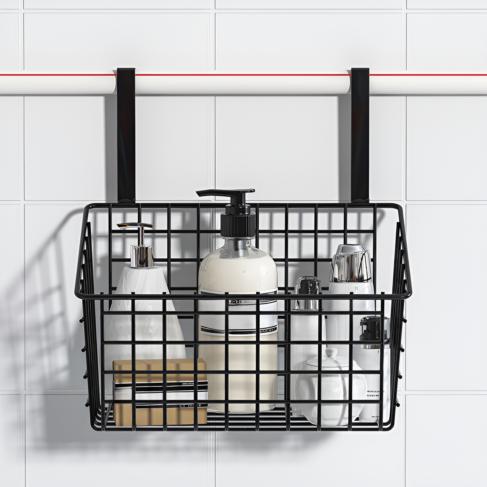 Hängen tür hinten rack lagerung korb bad küche balkon schrank tür rack hängen korb artefakt