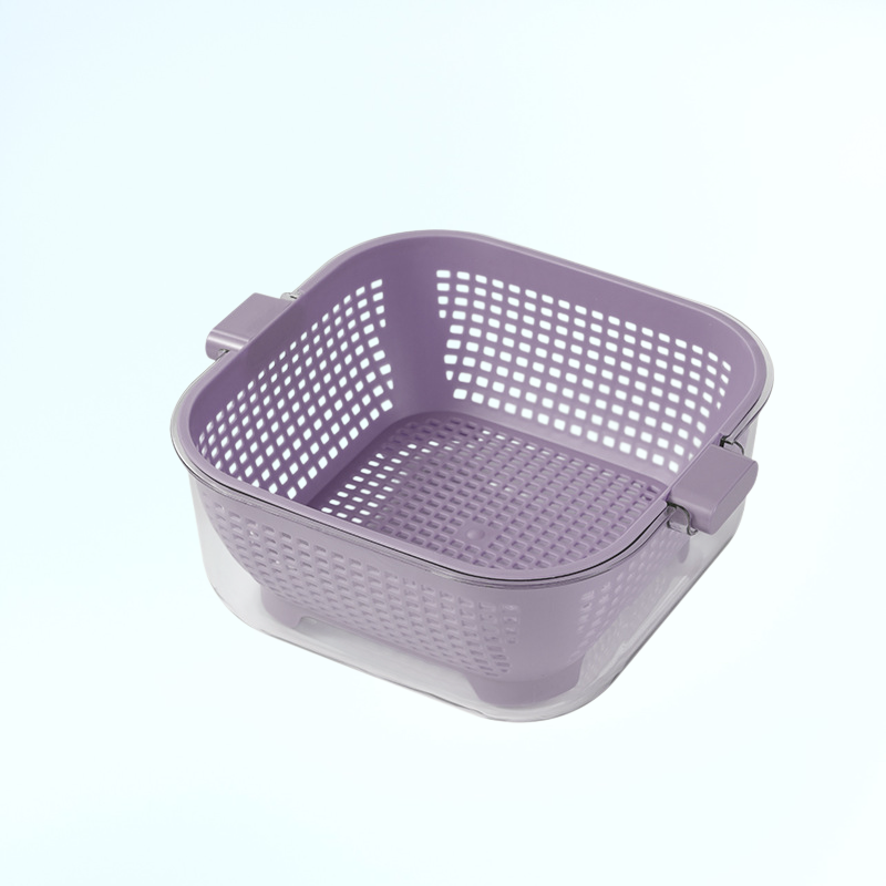 주방용 이중 배수 채반 세척 바구니