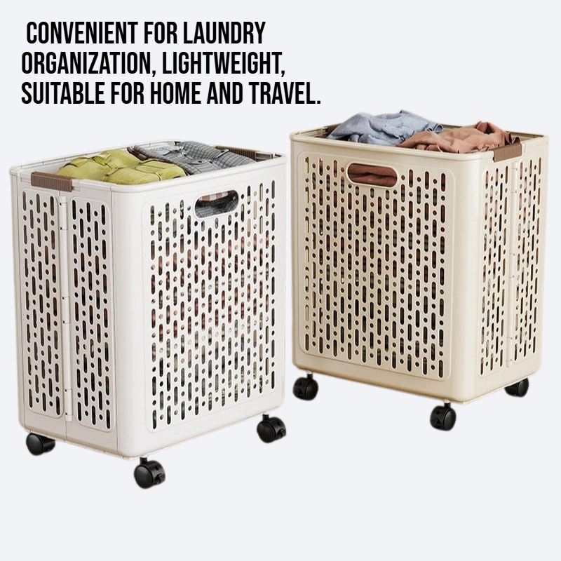 Foldable dirty clothes storage basket