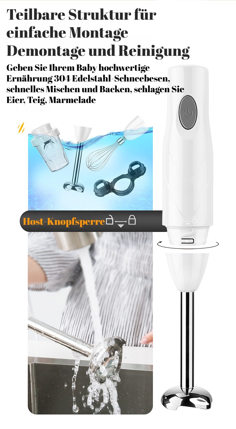 Küchenmaschine mit verschiedenen Aufsätzen