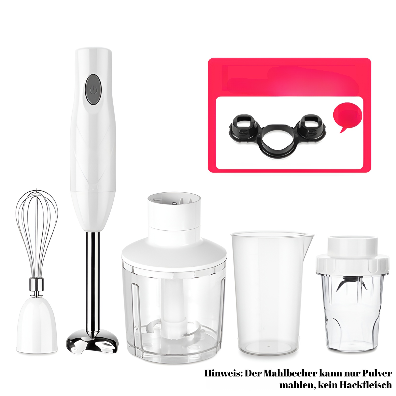Kleine multifunktionale Küchenmaschine Fleischwolf Mixer Handküchenmaschine Babynahrungsmaschine