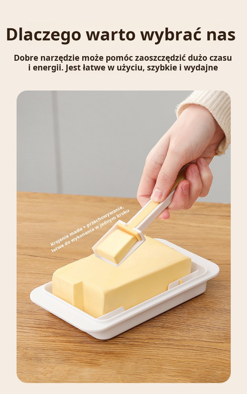 Praktyczne pudełko na masło do lodówki