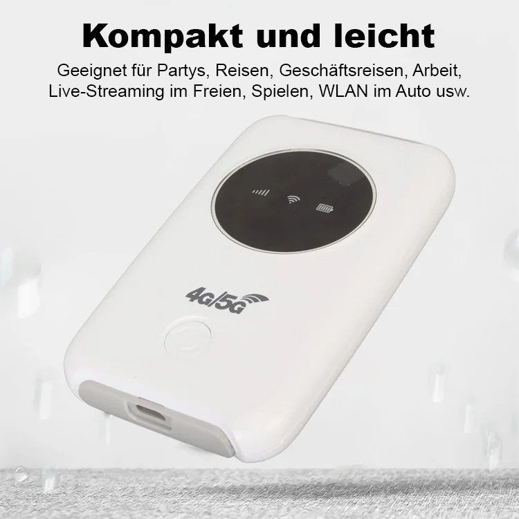 【Kostenloses Internet in der Tasche】5G-Router