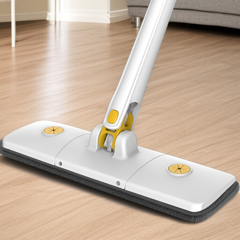 自動ねじれ水なし手洗いフラットモップ家庭用 36 センチメートル乾湿両用大型パネルモップヘッド回転ロッド速乾モップ
