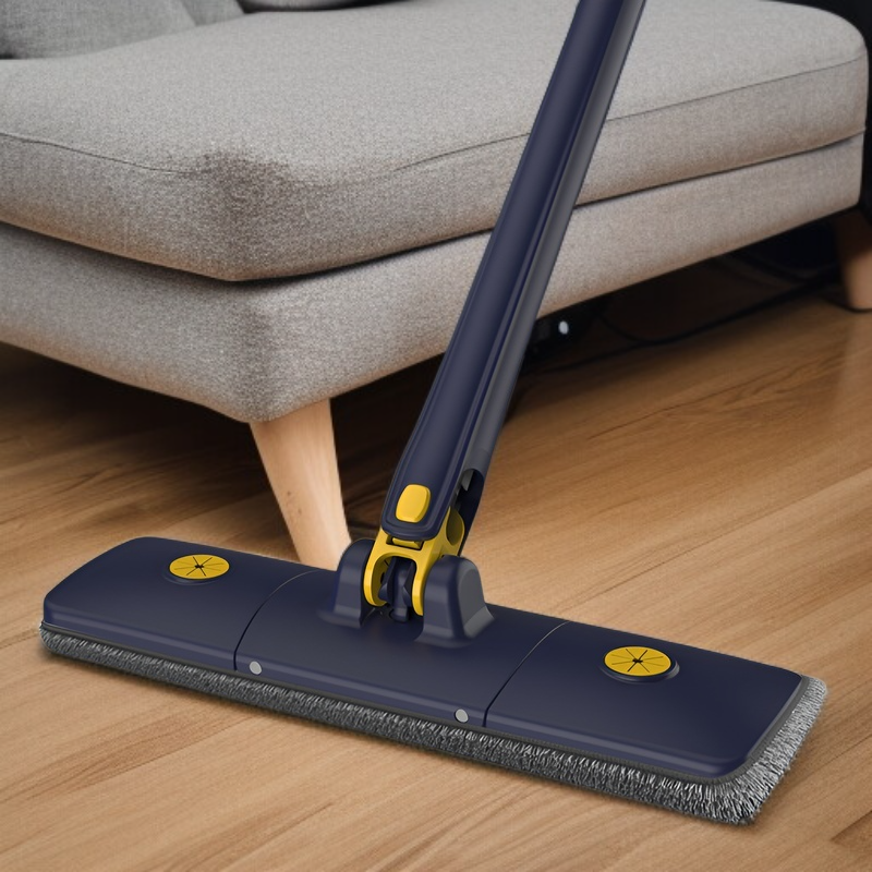 自動ねじれ水なし手洗いフラットモップ家庭用 36 センチメートル乾湿両用大型パネルモップヘッド回転ロッド速乾モップ