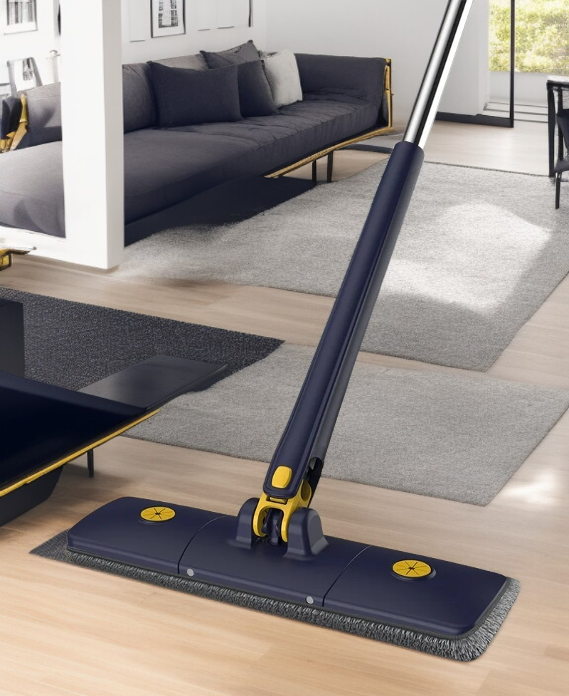 自動ねじれ水なし手洗いフラットモップ全体画像