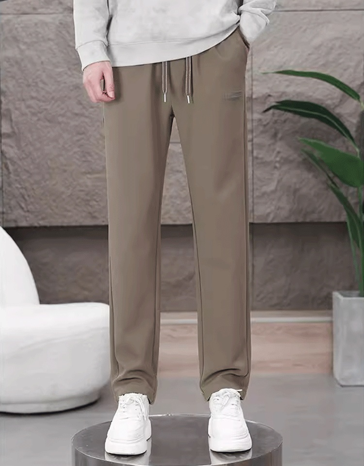심플한 솔리드 스트레이트 캐주얼 남성 팬츠