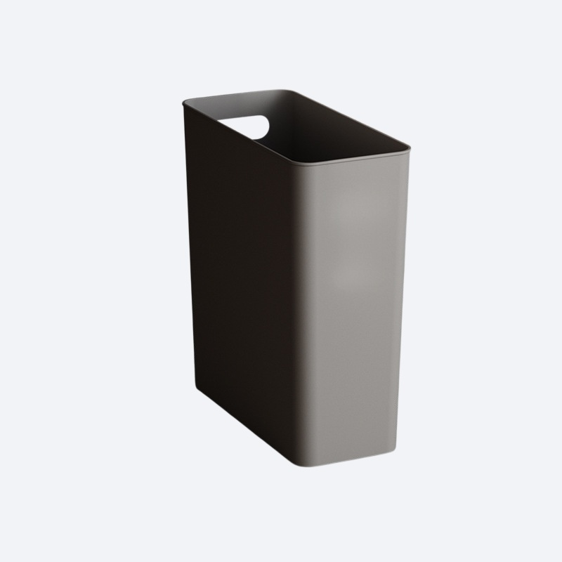 Large capacity crevice plastic trash can