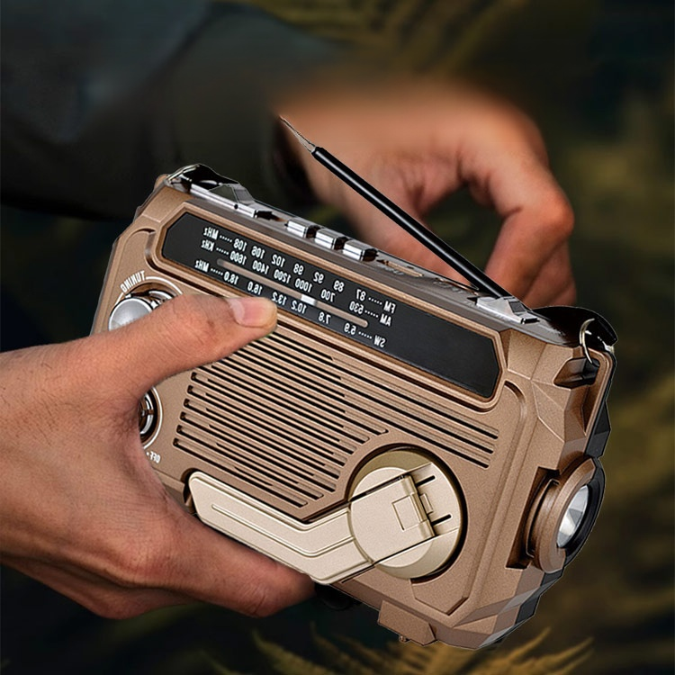 Nouzové ruční dynamo rádio