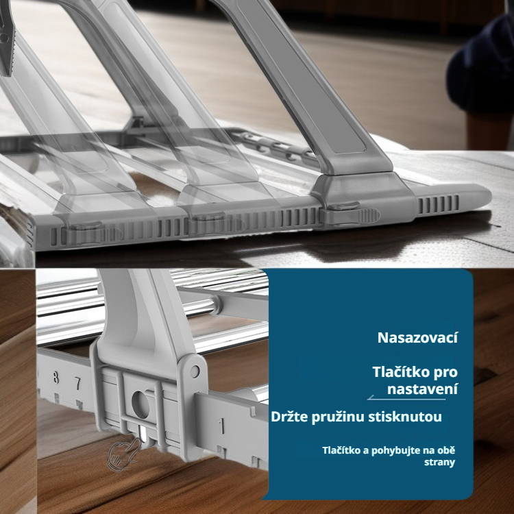 Skládací a roztažitelný multifunkční sušák na prádlo