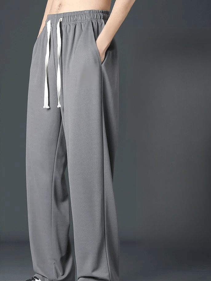 드레이프 통기성 남성 접촉냉감 캐주얼 팬츠