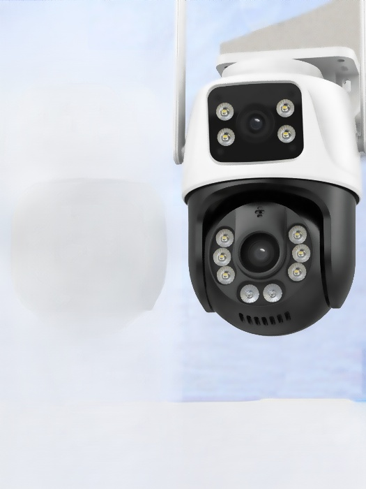2-in-1 Wireless Dual-Camera Security Camera