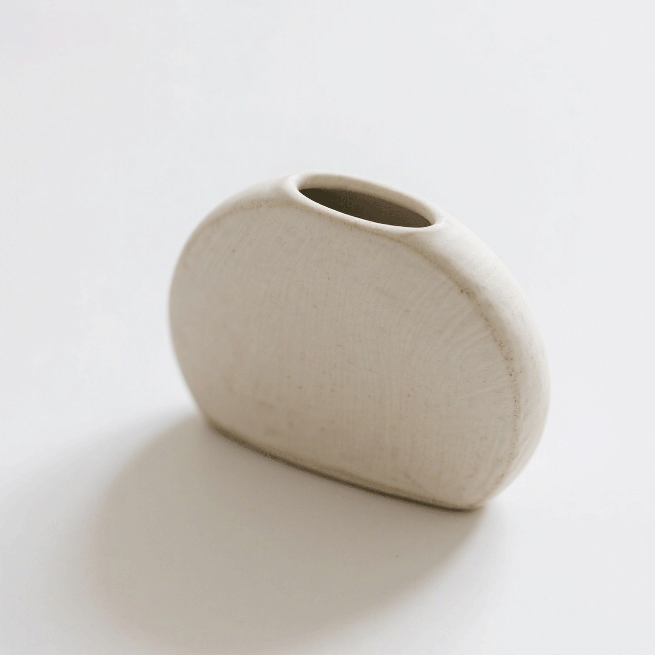 Elegáns kerámia lapos váza