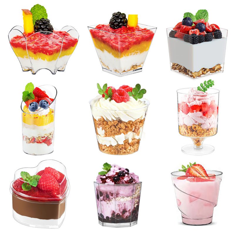 免洗透明慕斯盃