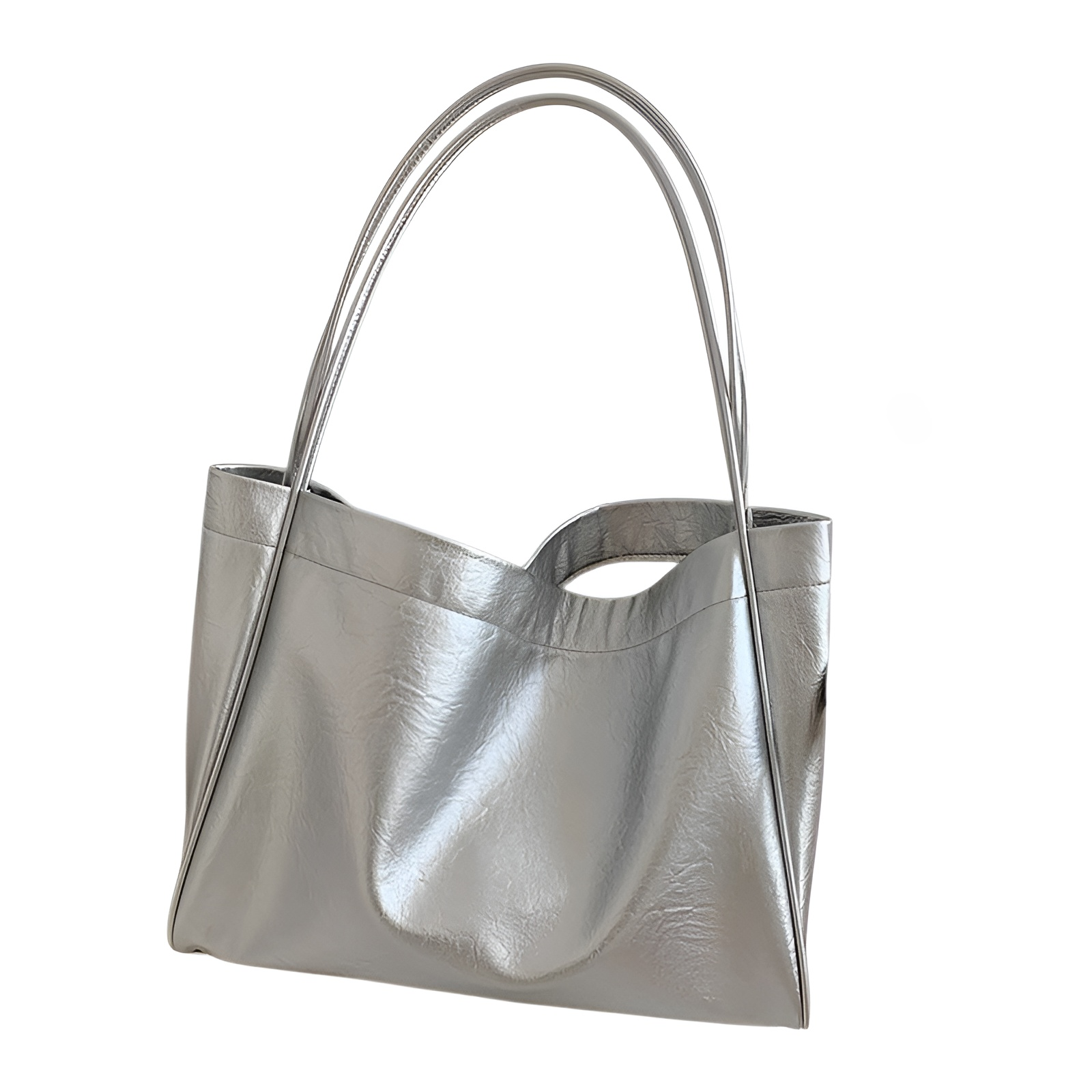 レトロ大容量ショルダーバッグ