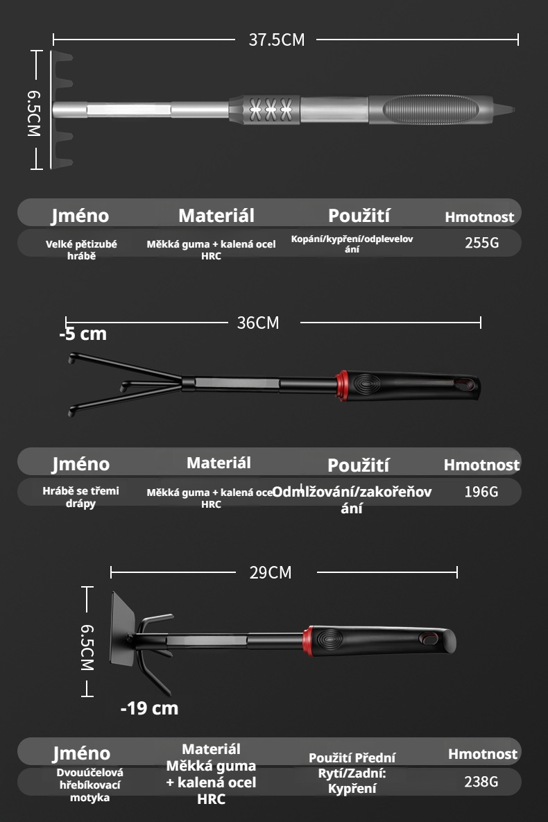 Zahradní nástroj na přesazování rostlin