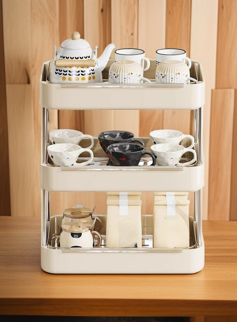 스테인리스 컵 수납 선반 디테일