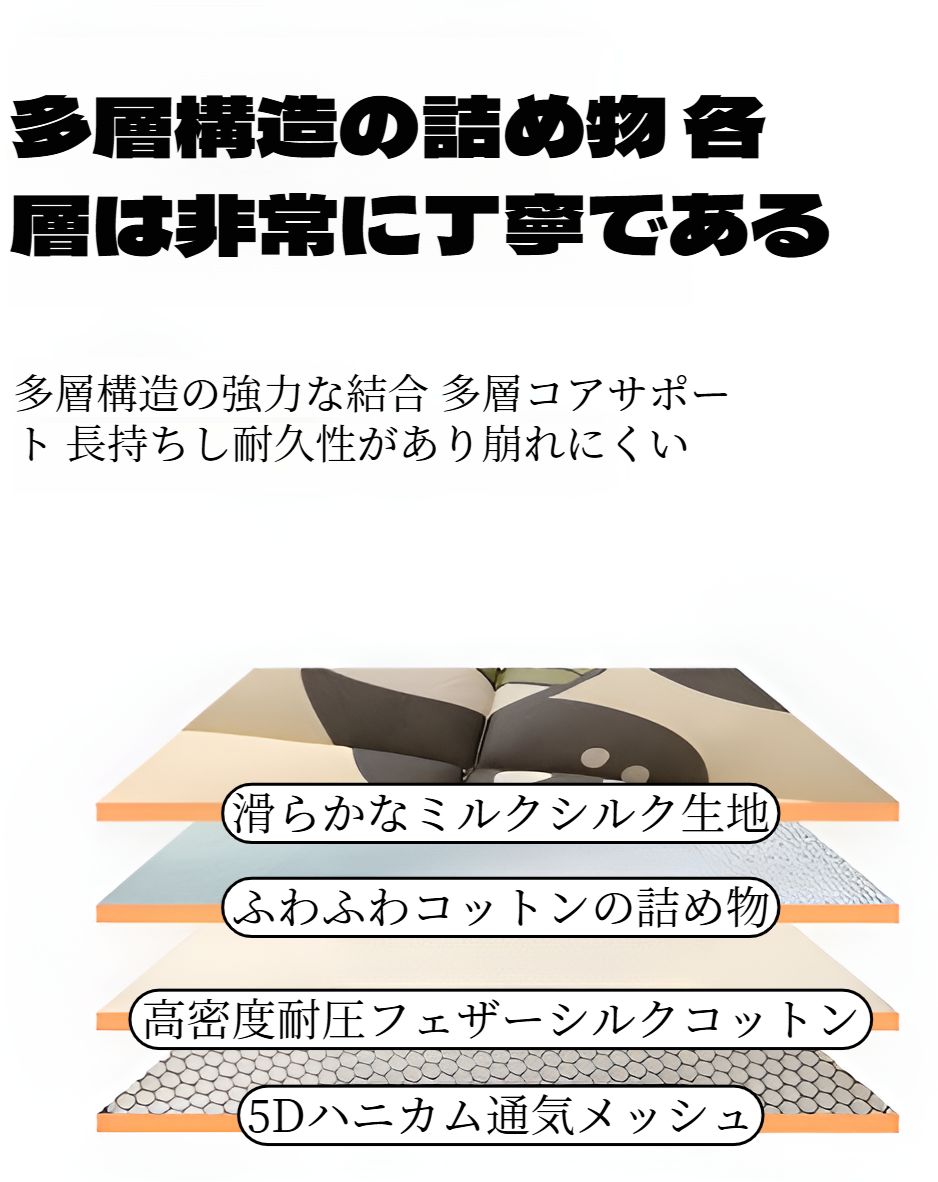 省スペース折りたたみマットレスの収納例