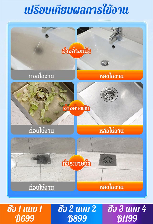 ผงแก้ท่ออุดตันพลังแรง