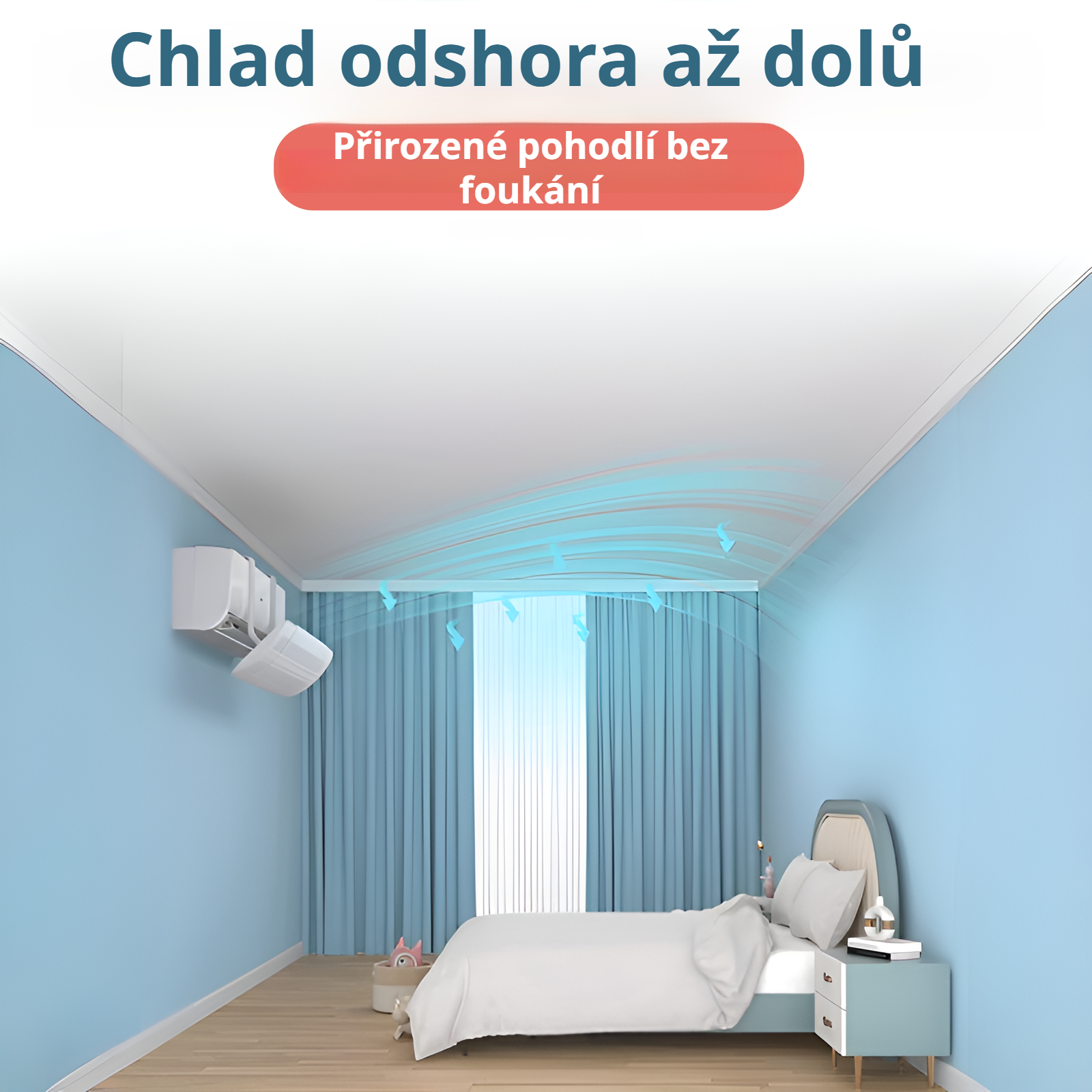 Moderní design větrného štítu pro klimatizaci