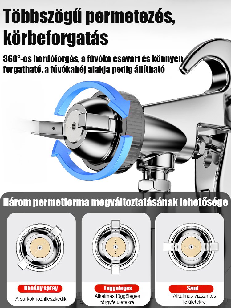 Professzionális pneumatikus festékszórópisztoly
