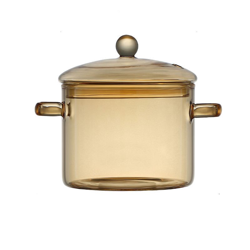 고붕소 유리 냄비 뚜껑 포함 찜 냄비