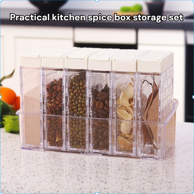 Practical kitchen seasoning box storage box household seasoning bottle combination pack