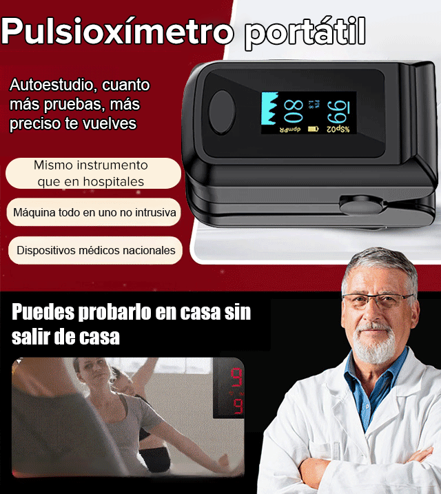 Oxímetro de pulso médico