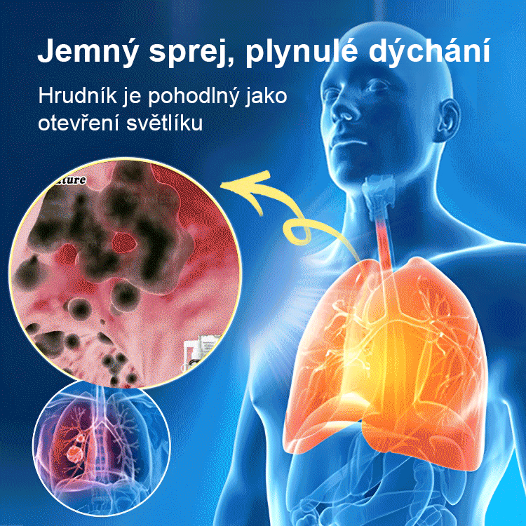 BreathDetox bylinný sprej na čištění plic