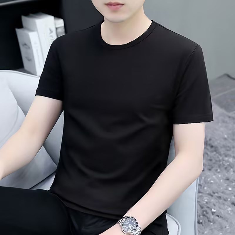 メンズ無地半袖