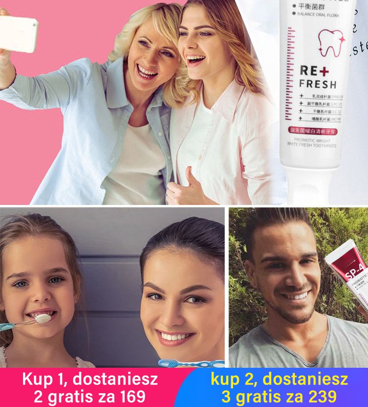 Probiotyczna wybielająca pasta do zębów Shark